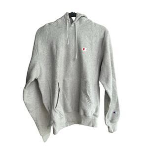 Champion Reverse Weave Grey Hoodie - Size M - Mint